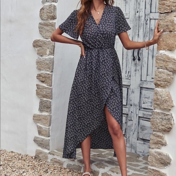 Boho floral tulip hem maxi dress - Picture 7 of 8